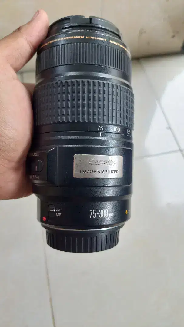 Jual lensa tele canon 75-300mm