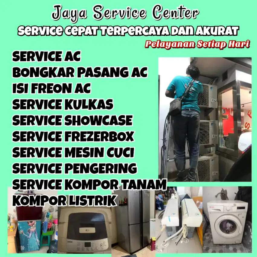 Service AC Bongkar AC Pasang AC Servis Kulkas Mesin Cuci Tambaksari