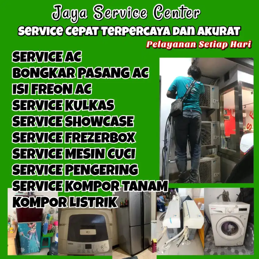 Service AC Bongkar Pasang AC Servis Mesin Cuci Kulkas Frezer Semampir