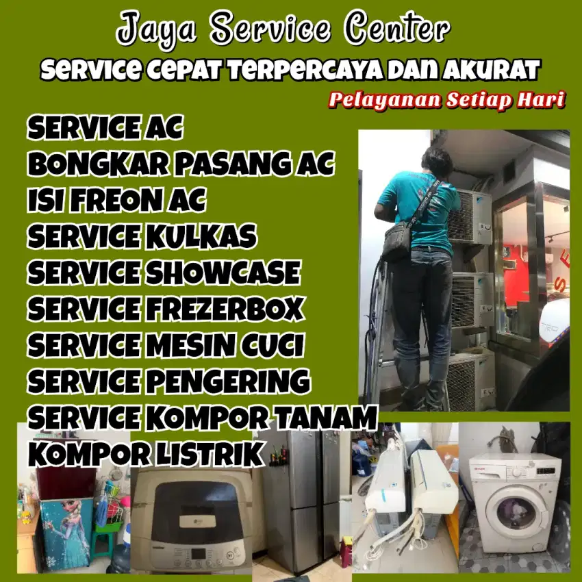 Service AC Kulkas Frezer Servis Mesin Cuci Bongkar AC Pasang AC Tandes