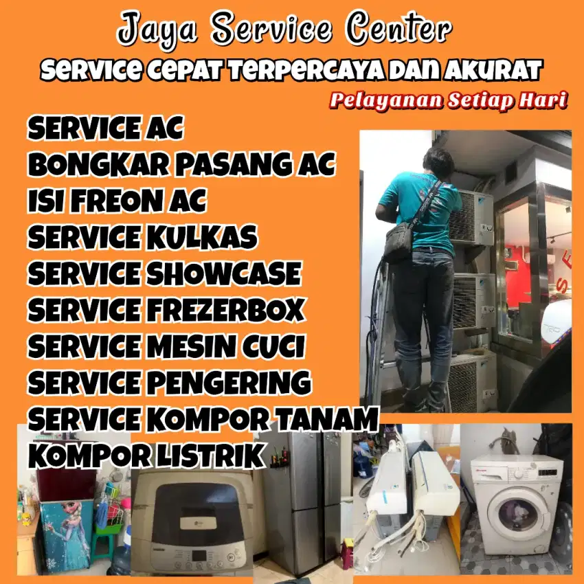 Service AC Kulkas Mesin Cuci Servis Frezer Bongkar Pasang AC Jambangan