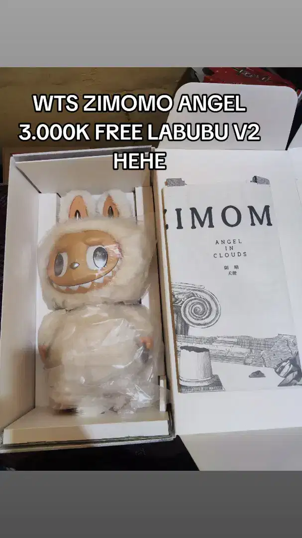 Zimomo angel in clouds free labubu V2