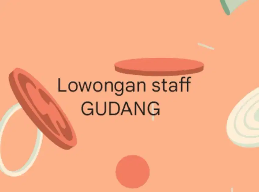 Lowongan staff gudang