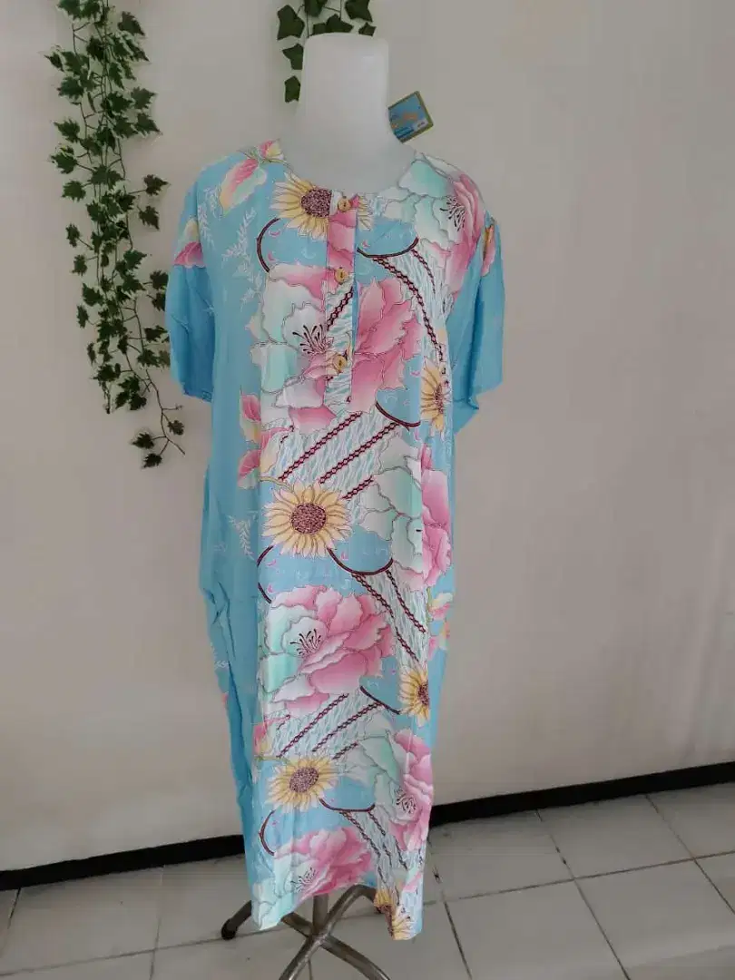 daster kencana ungu label biru