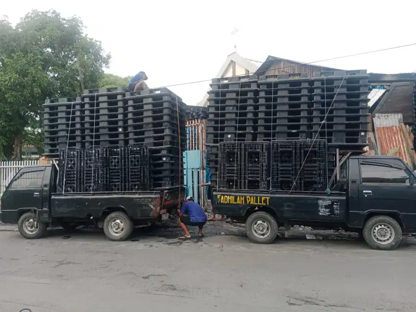 Jual pallet plastik bekas murah palet plastik second murah layak pakai