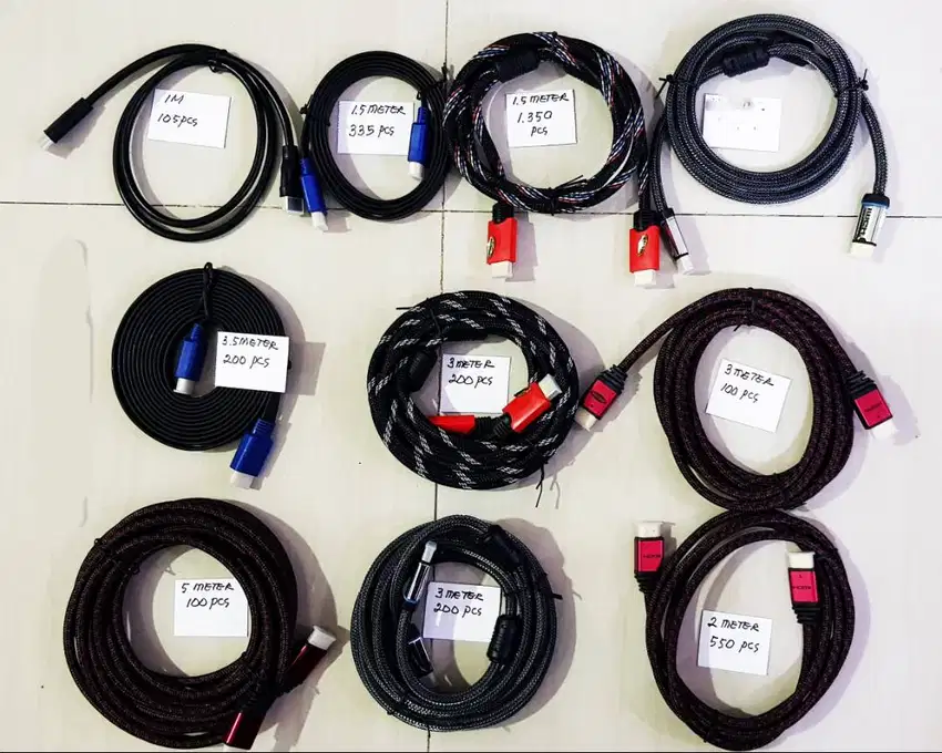 kabl hdmi panjang 1,5meter  ada 500pcs