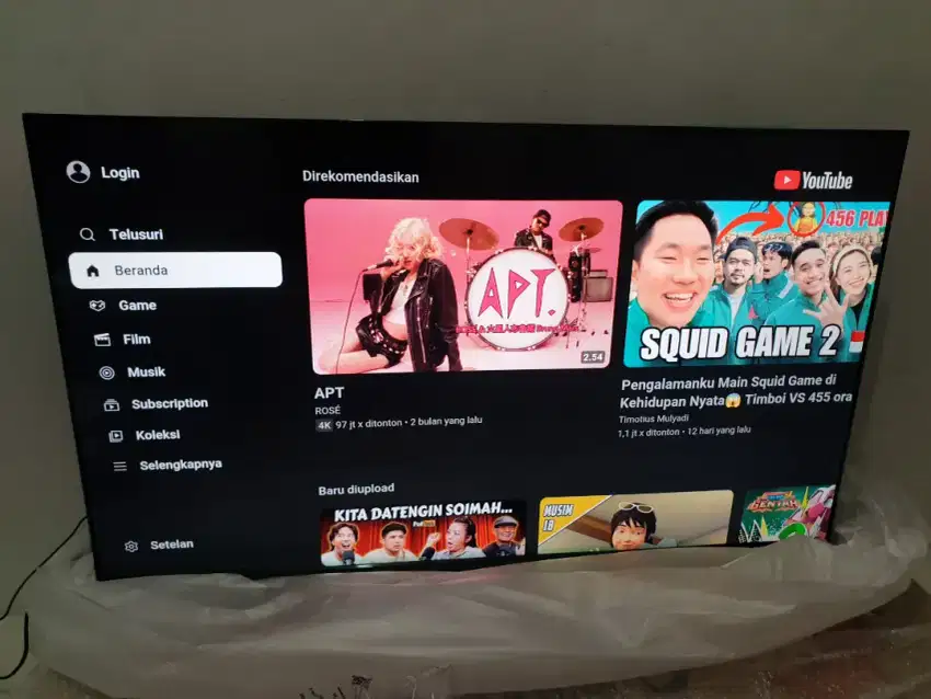 COOCAA GoogleTV 50 inch 4K UHD. Baru, Bisa COD