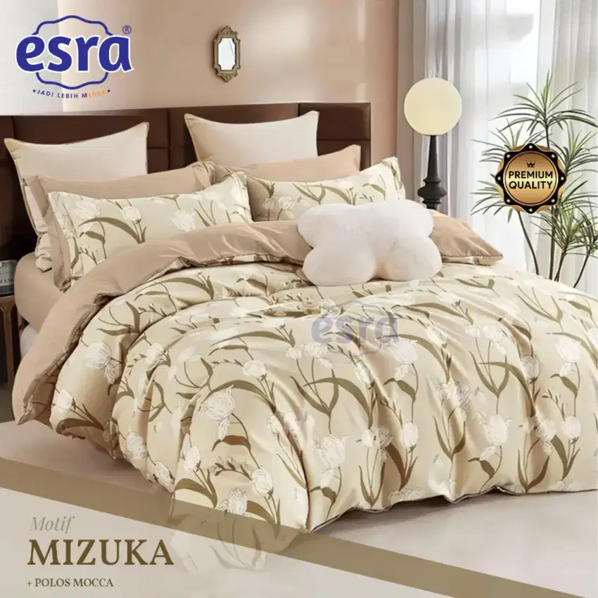 Set sprei katun dingin motif bunga