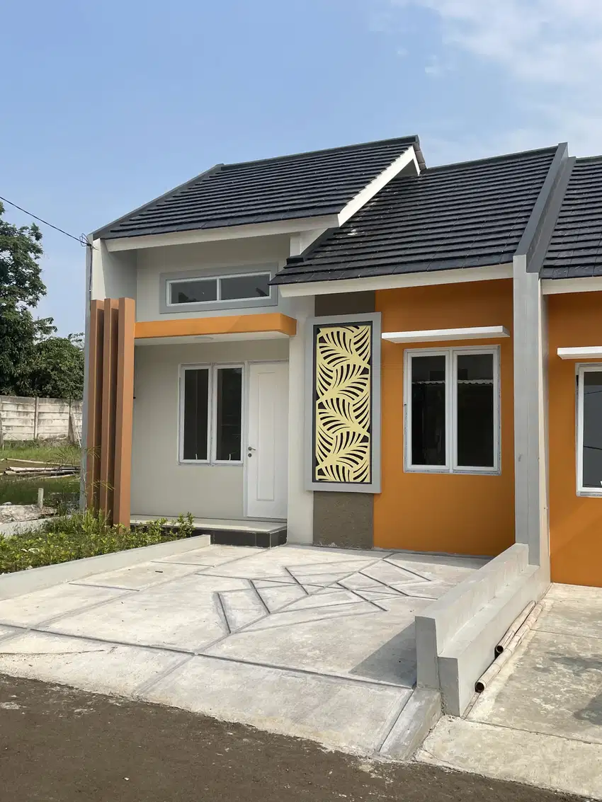 Rumah modern minimalis di parung bogor lokasi pinggir jalan Hj Mawi