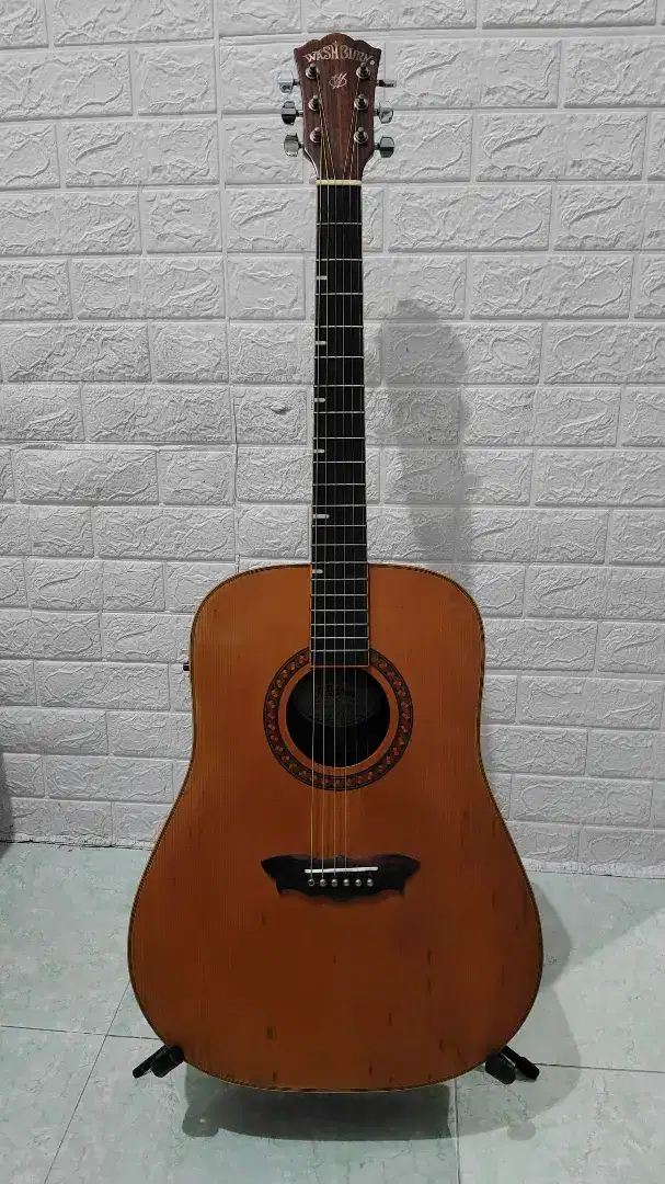 Gitar akustik elektrik washburn wd32sw