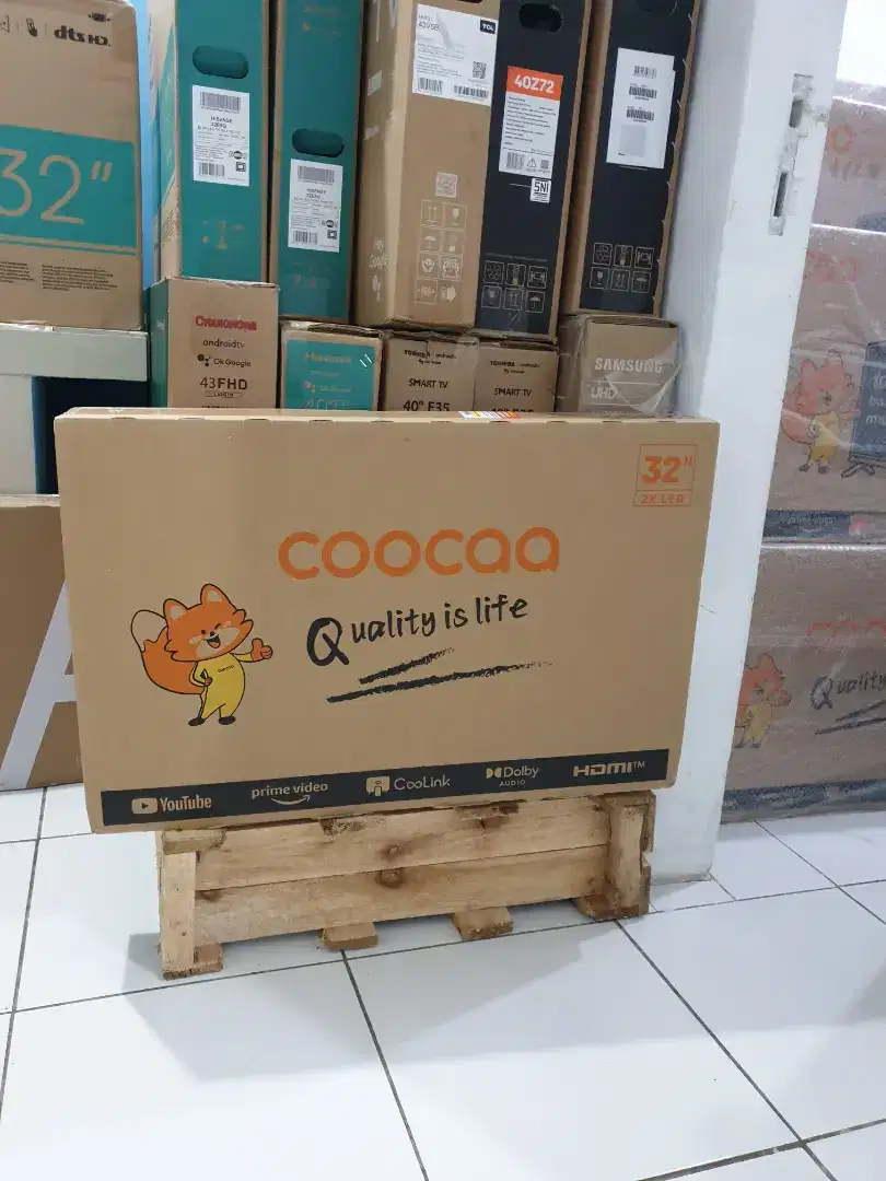 COOCAA SmartTV 32 inch. 100% Baru ( gres pabrik )