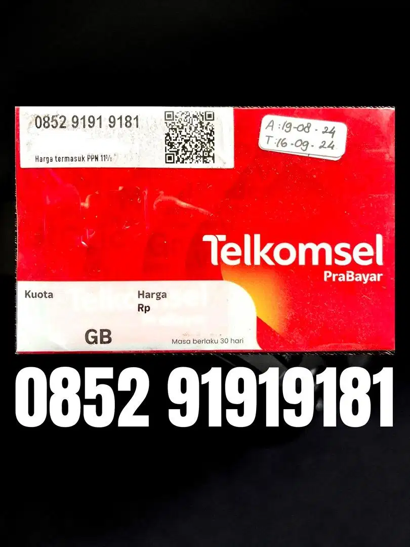 Nomor Cantik Telkomsel Rapi 91919181