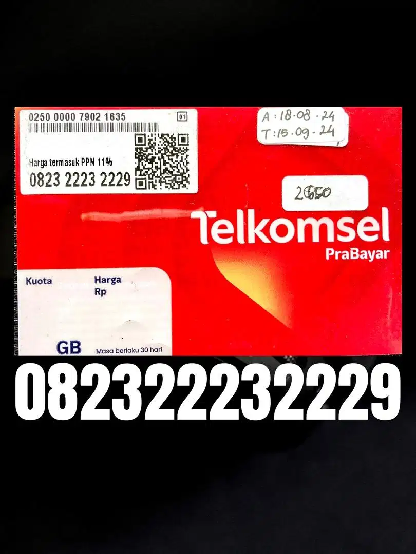 Nomor Cantik Telkomsel Rapi 22232229