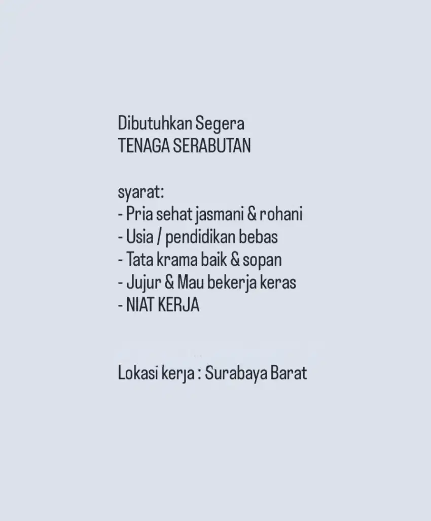 Tenaga Serabutan