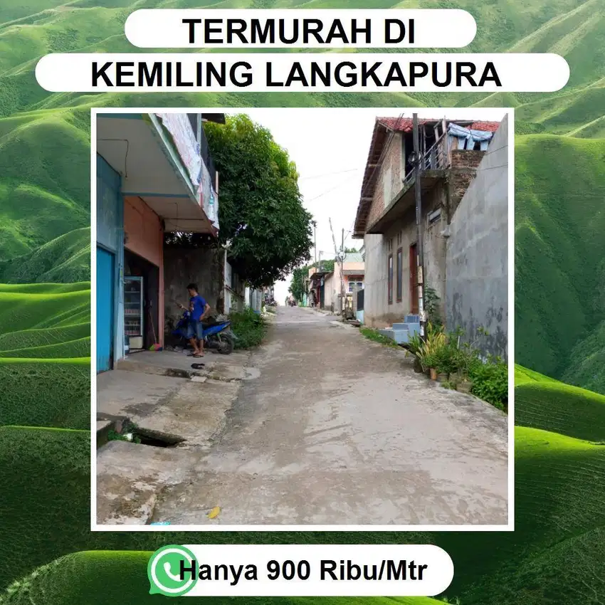 TANAH KAVLING KEMILING DJUAL MURAH BISA DICICIL