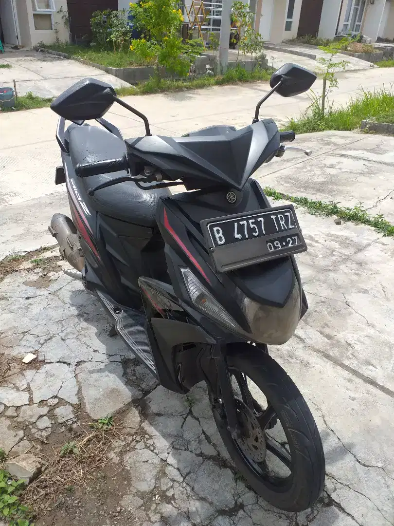 Motor mio Z, plat jakarta timur