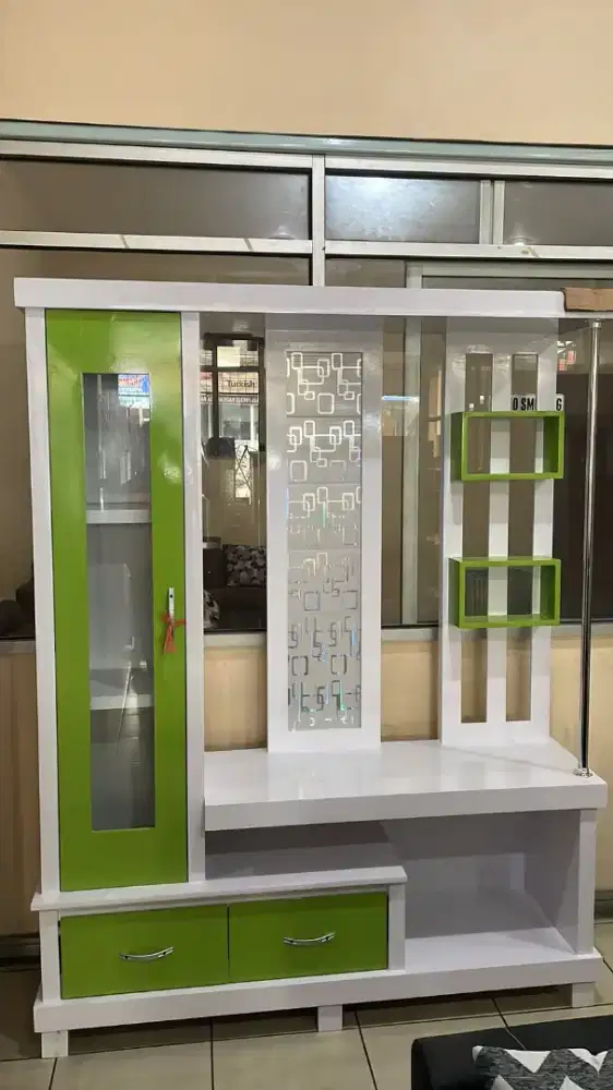 Promo rak TV sekat kayu 150cm