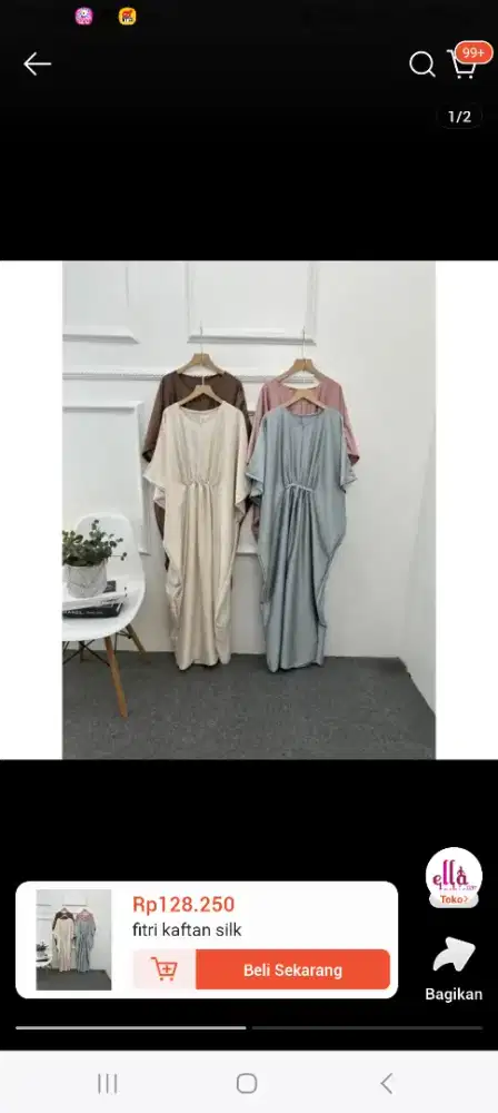 Dijual kaftan lebaran karna salah ukuran