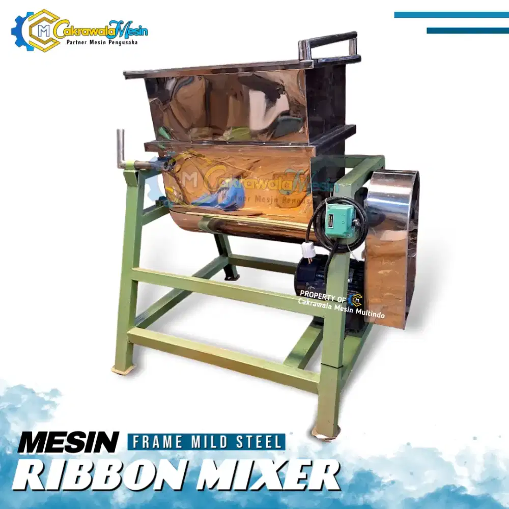 Mesin Ribbon Mixer / Mesin Mixer Powder dan Tepung Serbaguna