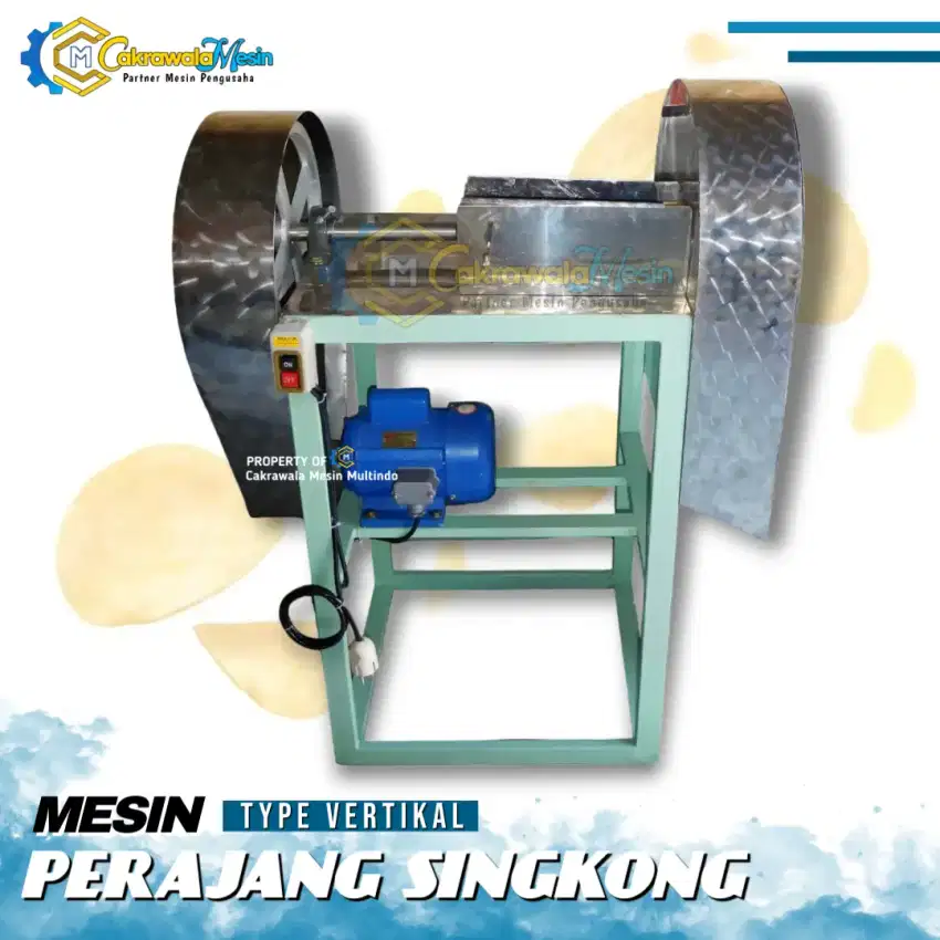 Mesin Perajang Singkong dan Umbi-Umbian Type Vertikal Frame Mild Steel