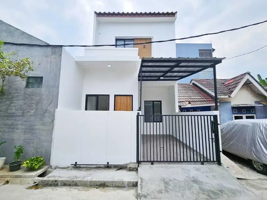 Dijual rumah modern minimalis 1lantai di Pondok Ungu Permai Bekasi