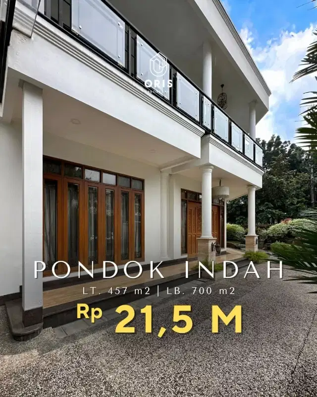 Rumah Harga Menarik Depan Taman di Pondok Indah Jakarta Selatan