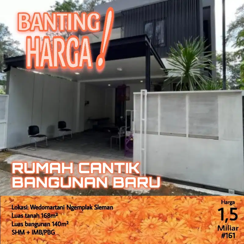 RUMAH CANTIK BANGUNAN BARU