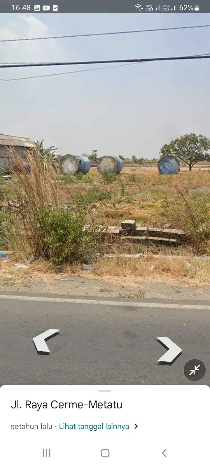 Tanah sawah 20 HA harga 800 ribu permeter di Cerme, Kabupaten Gresik