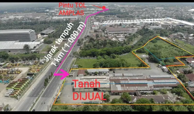 Tanah strategis di pinggir jalan besar SM raja kota medan