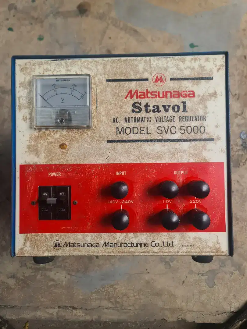 Stabilizer Voltage Matsunaga SCV 5000 made in Japan originally