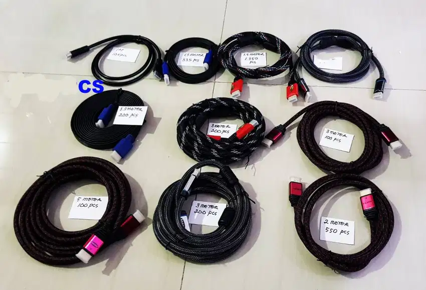 HDMI 3 meter belang harga  7500/pcs  minimal 200 pcs