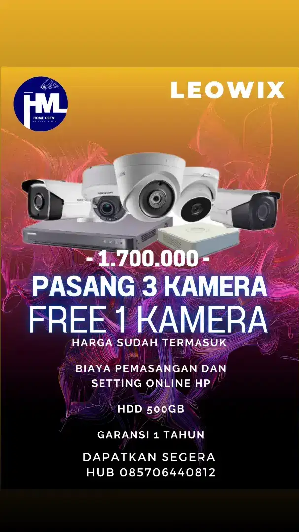 Promo cctv Merk Leowix