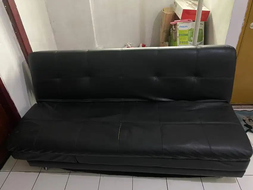 Sofa Bed warna Hitam