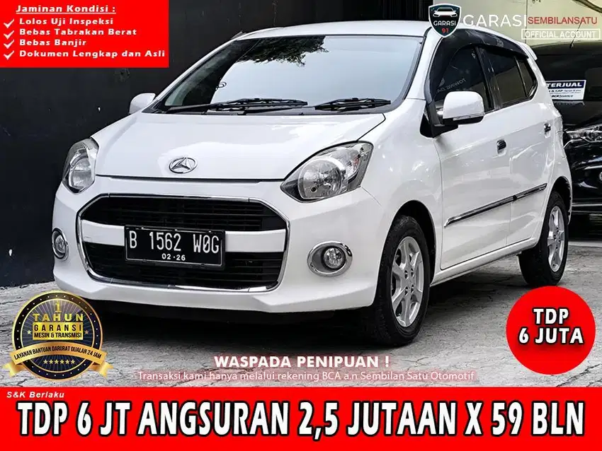 TDP 6 jt) DAIHATSU AYLA X AT TAHUN 2016 MULUS.