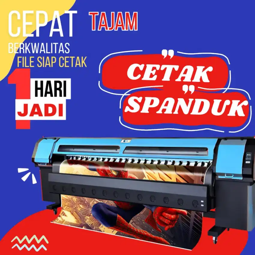 Cetak Spanduk/Banner/Stiker Sehari Jadi