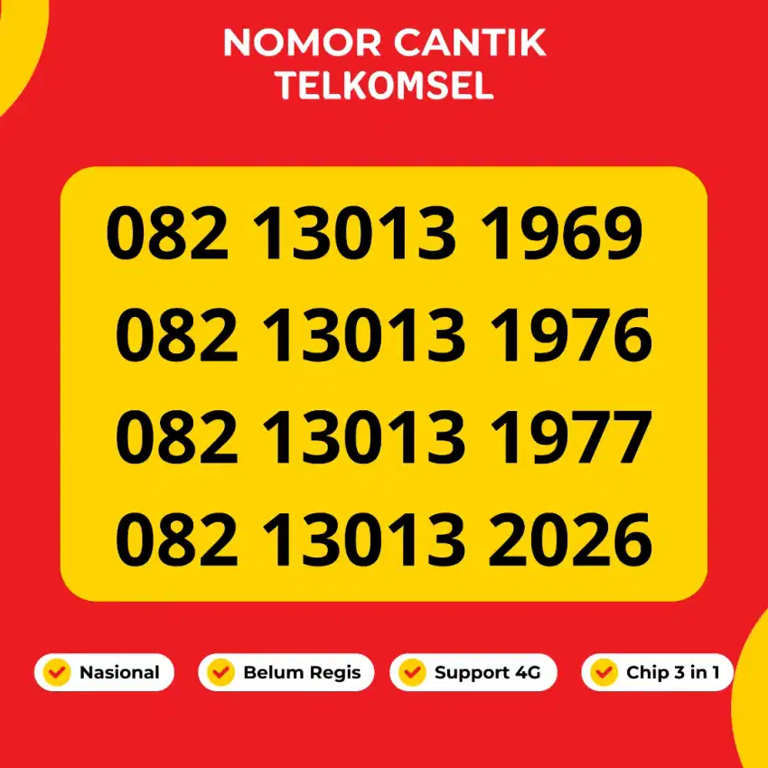 Nomor Cantik Telkomsel