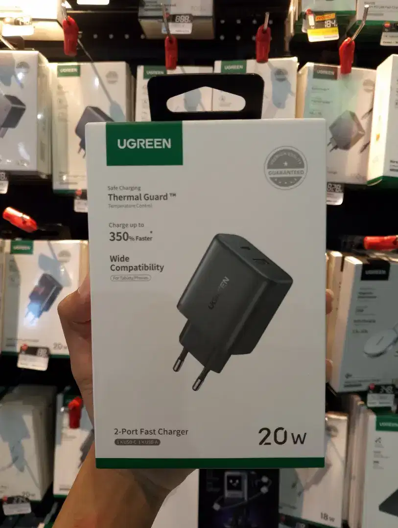 Adaptor UGREEN Fast Charging Dual Port (45302)