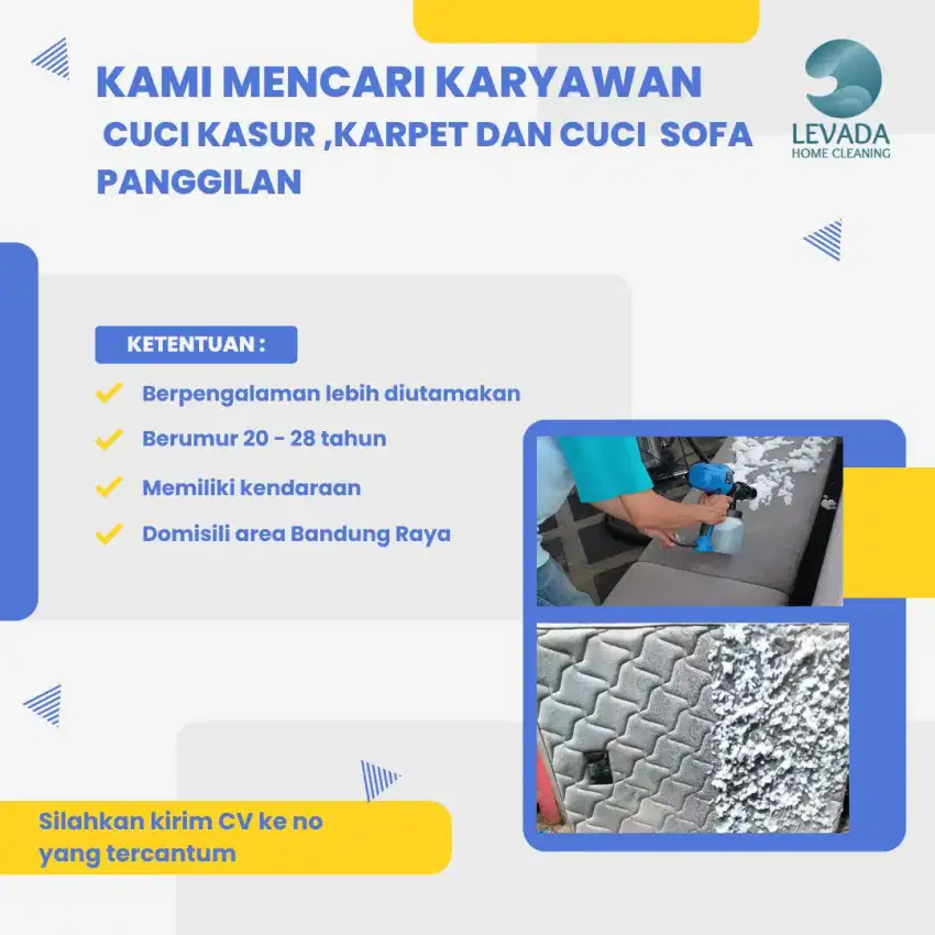 Lowongan kerja cuci kasur panggilan