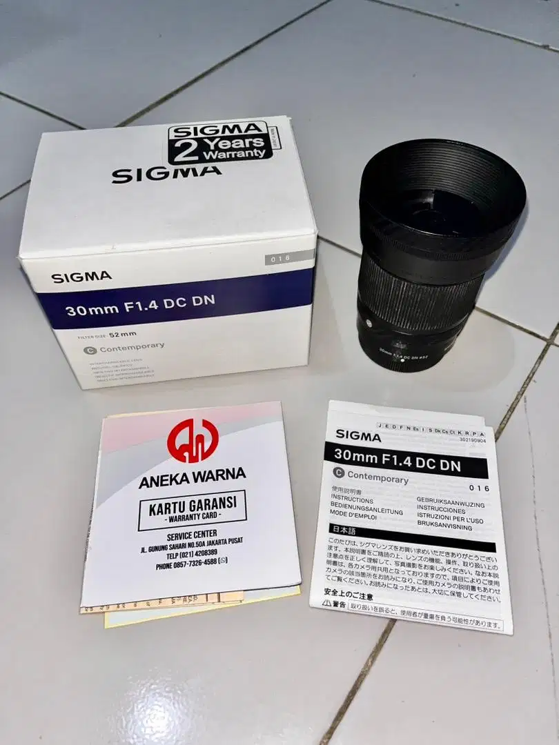 Sigma 30mm f1.4 for fujifilm lengkap