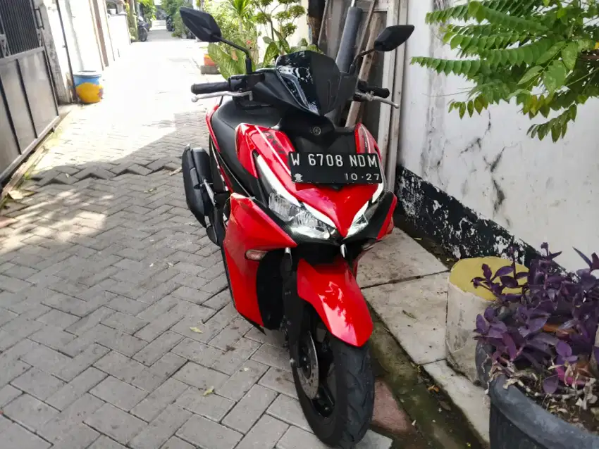 Yamaha Aerox 155 connected Merah Standard non keyless non ABS