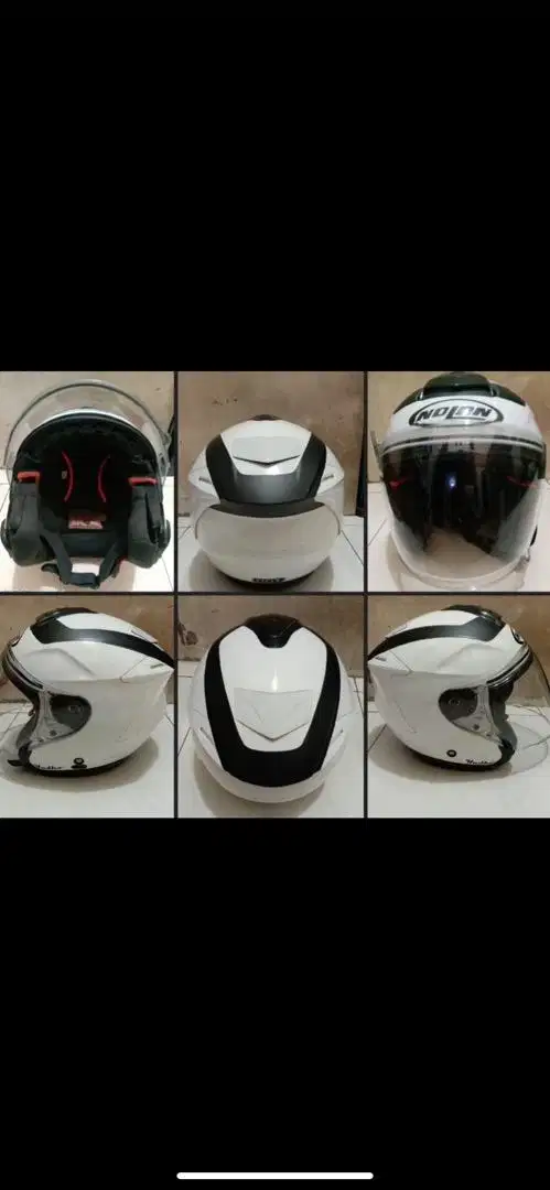 Helm INK Dynamic Putih (logo nolan sticker udah dicopot)