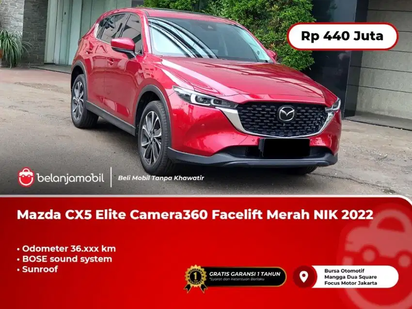 [ SUNROOF ] Mazda CX5 CX-5 CX 5 Elite Bose Facelift Merah 2022/2023