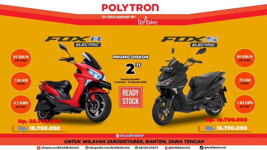 [Motor Baru] Motor Listrik Polytron FOX R 2024