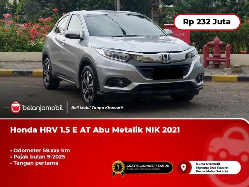 [ TANGAN PERTAMA ] Honda HR-V HRV HR V 1.5 E AT Abu 2021/2022