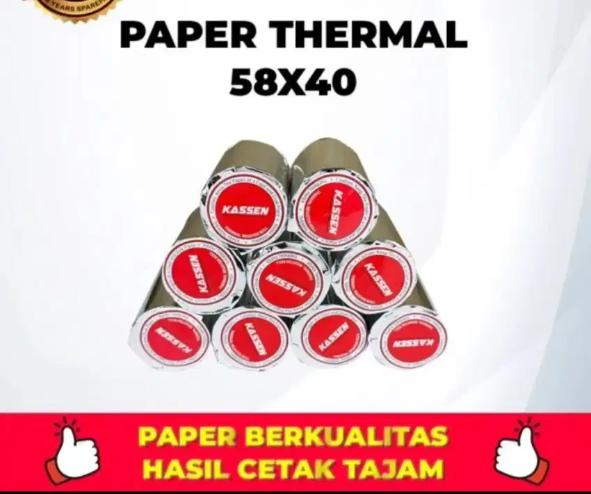 KERTAS THERMAL 58 PAPER 58 X 40 KASSEN