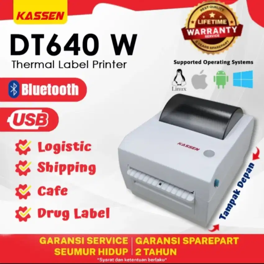 Printer label Thermal KASSEN DT-640W