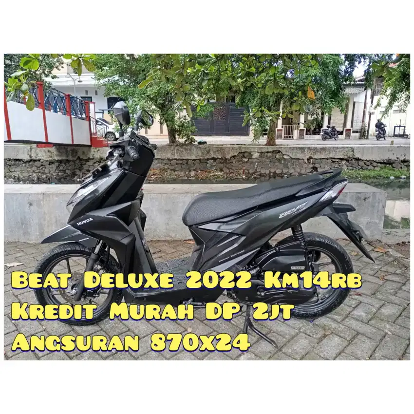 Beat Deluxe 2022 Hitam Doff km14Rb