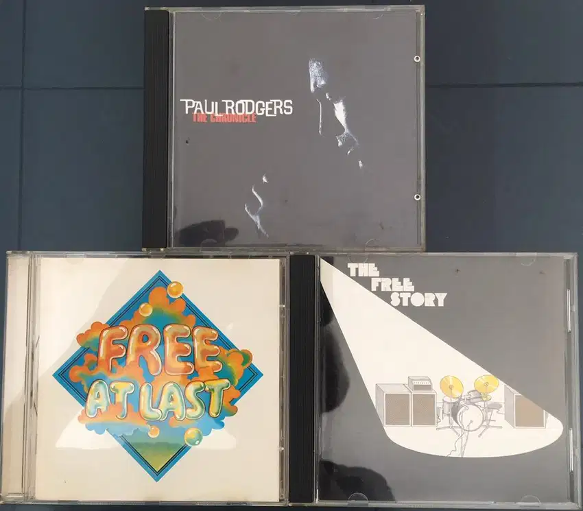 Jual set CD (Compact Disc) audio PAUL RODGERS + THE FREE kondisi OK.