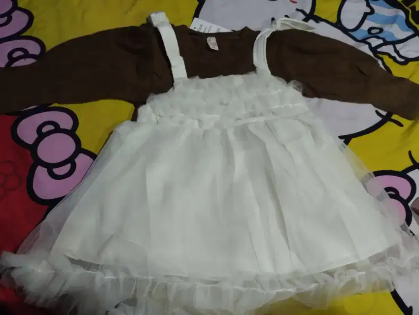 Dres cantik anak 1-2 tahun ada 3 warna