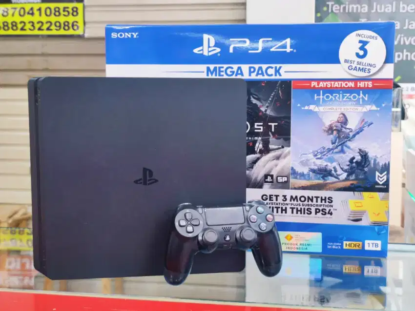 PS4 Slim 1TB Ori 2218B Resmi Sony Indo Second